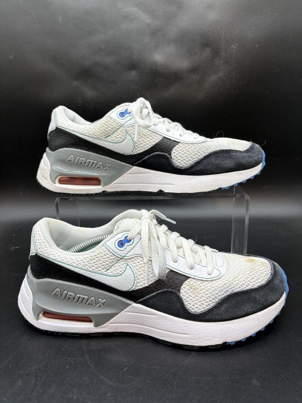 Nike Air Max System GS White DQ0284-107 Youth Boys Size 7Y